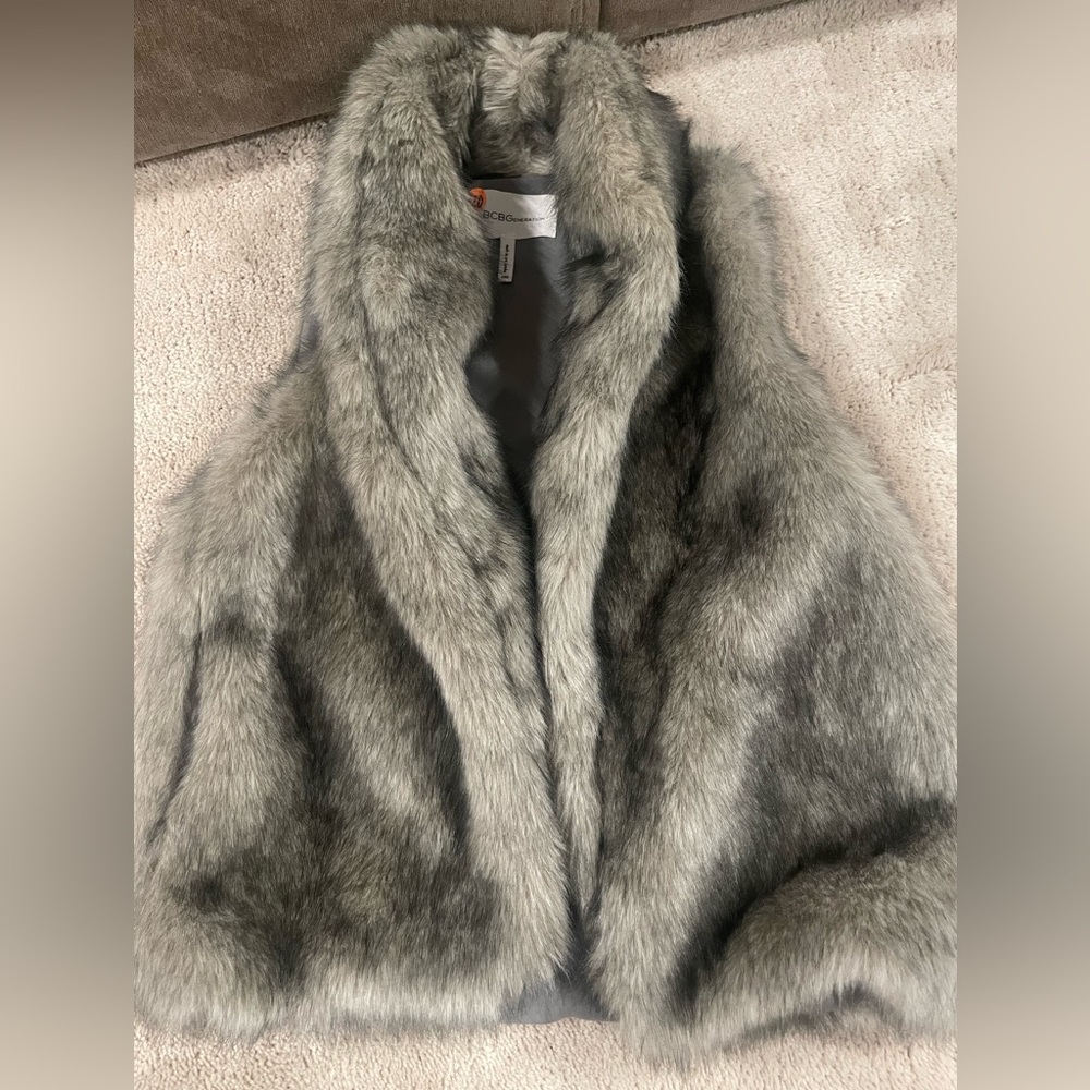 BCBGeneration faux fur vest